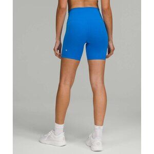 Lululemon Wunder Train High-Rise Everlux Short 6" in Poolside Blue Size 14